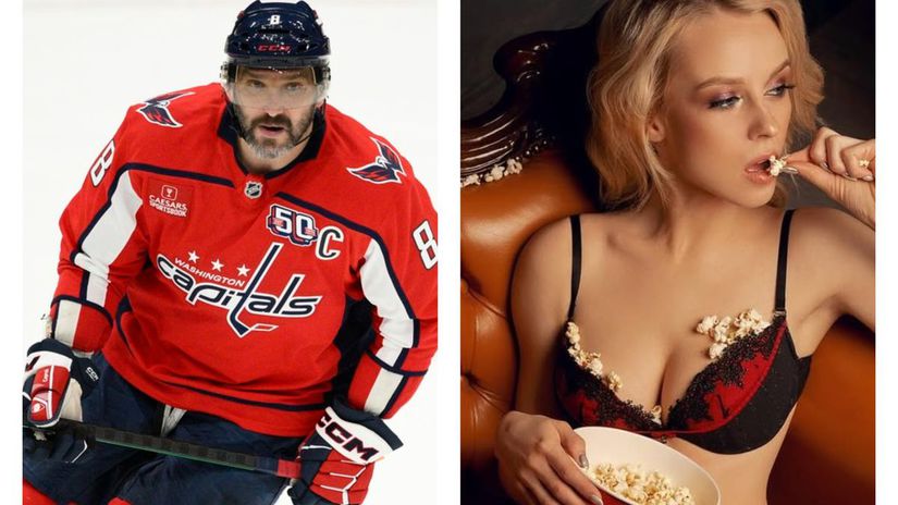 Alex Ovechkin a Uljana Trigubčaková