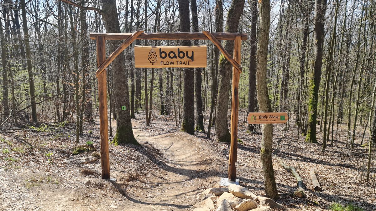 Začiatok trasy Baby Flow Trail