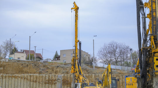 Na snímke aktuálny stav výstavby novej...