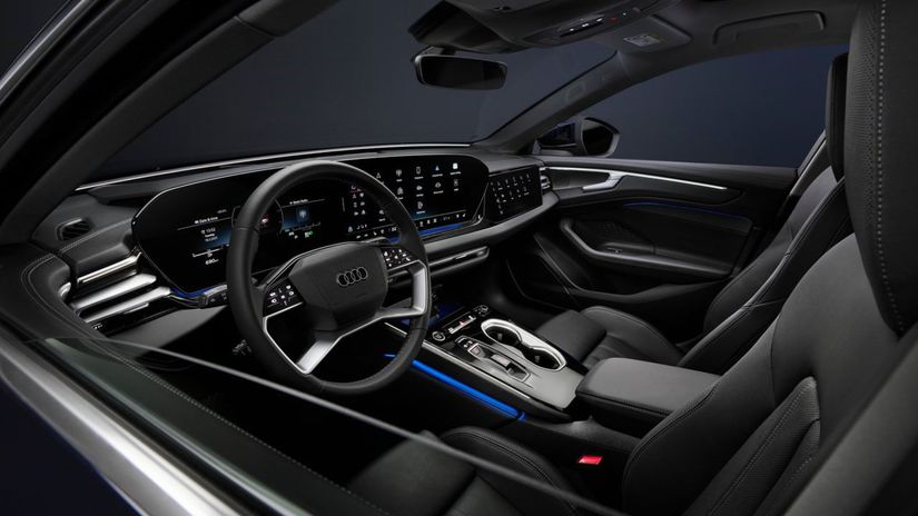 Interiér je verný najnovšiemu štýlu Audi s...