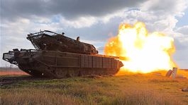 tank, vojna na Ukrajine, streľba, Leopard 2