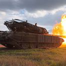 tank, vojna na Ukrajine, streľba, Leopard 2