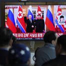 Vladimir Putin a Kim Čong-un