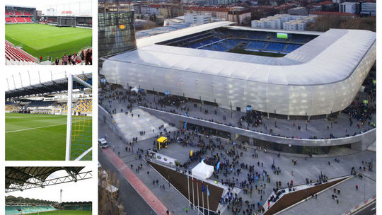 Koláž ME 2025 Štadióny