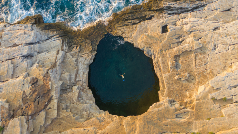 1 Skalny bazen Giola Thassos