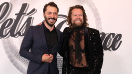 Herec Branislav Deák (vľavo) a spevák Richard Krajčo. 