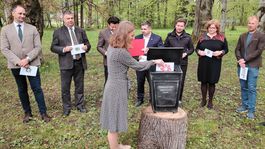časová schránka, Coburgovský park, Pohorelská Maša