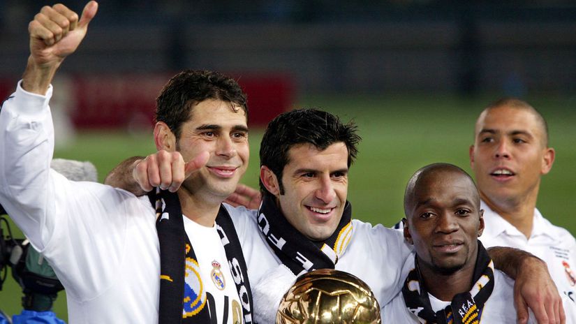 Fernando Hierro, Luis Figo, Claude Makelele