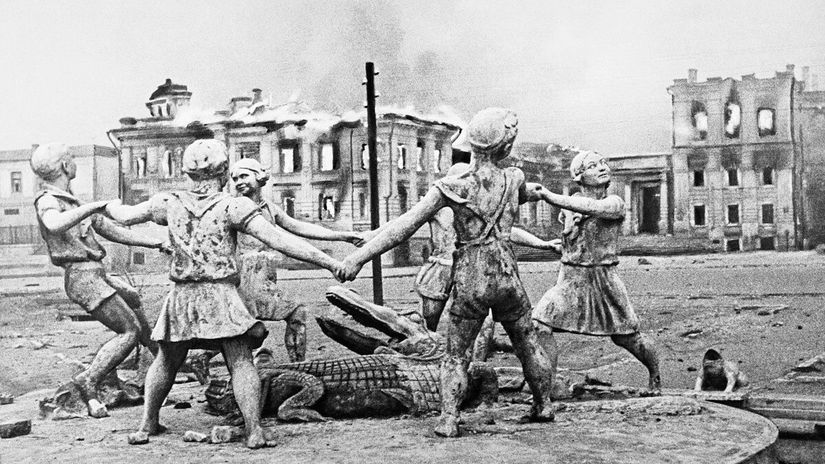 zničený Stalingrad