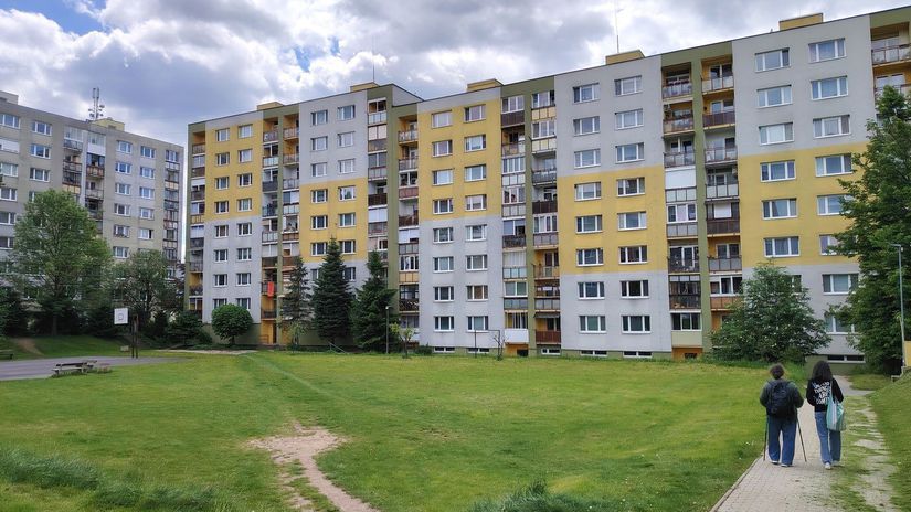 Sídlisko Drieňová v Banskej Štiavnici. Jeho...