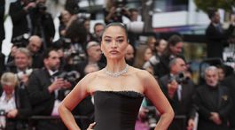 Modelka Shanina Shaik na filmovom festivale v Cannes.