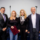 Odovzdavanie dekretu GR STVR L.Machala M. Flasikova M. Simkovicova J. Kroslak