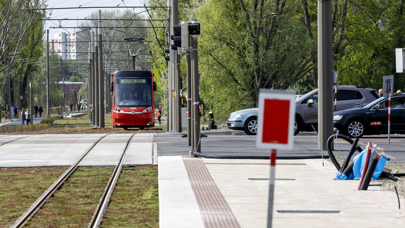 SR Bratislava električková trať Petržalka...