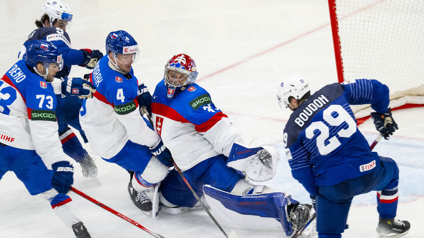 Švédsko Hokej MS2025 SR A Štokholm Francúzsko