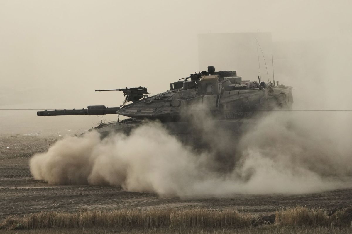 Izrael, Pásmo Gazy, tank, Palestína