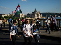 maďarsko, budapešť, protest