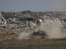 Izraelský tank v Pásme Gazy