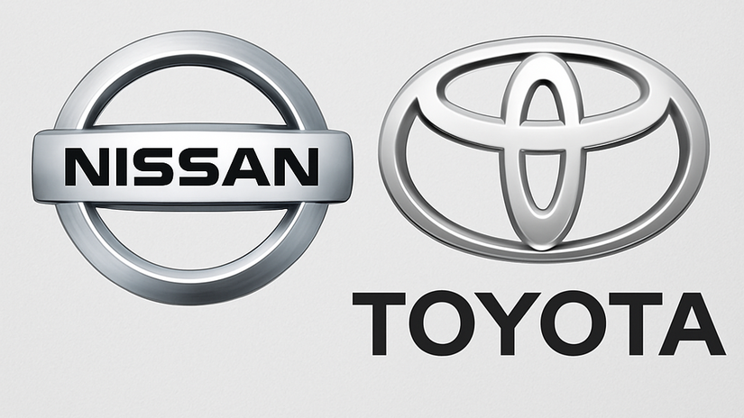 20250520 1552 Nissan and Toyota Logos simple...