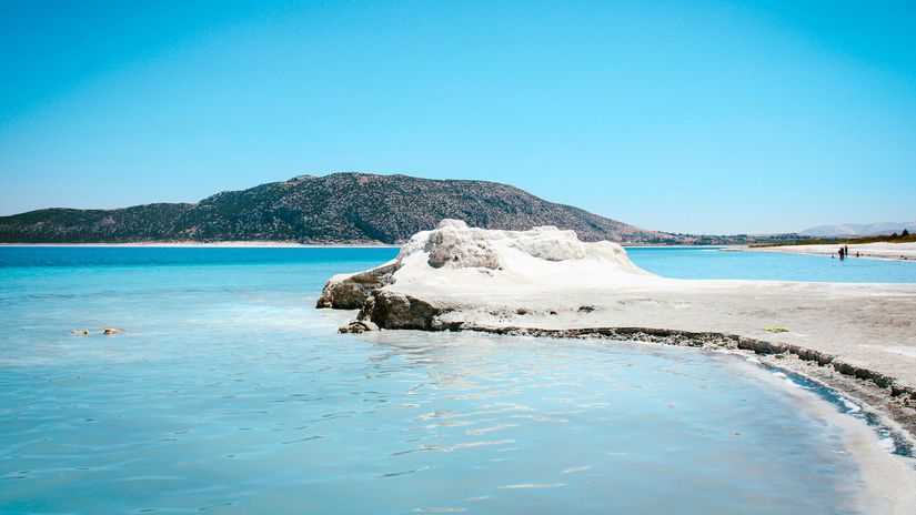 jazero, Burdur, Turecko, voda, pláž, leto,...