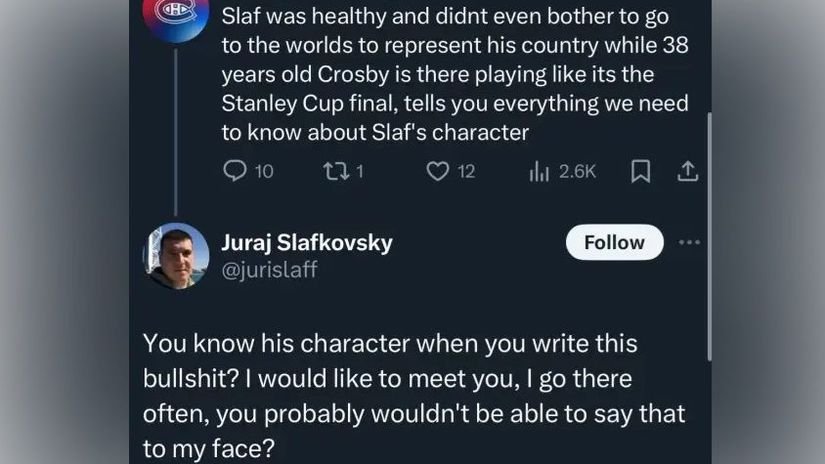 Screenshot konverzácie medzi užívateľom a...