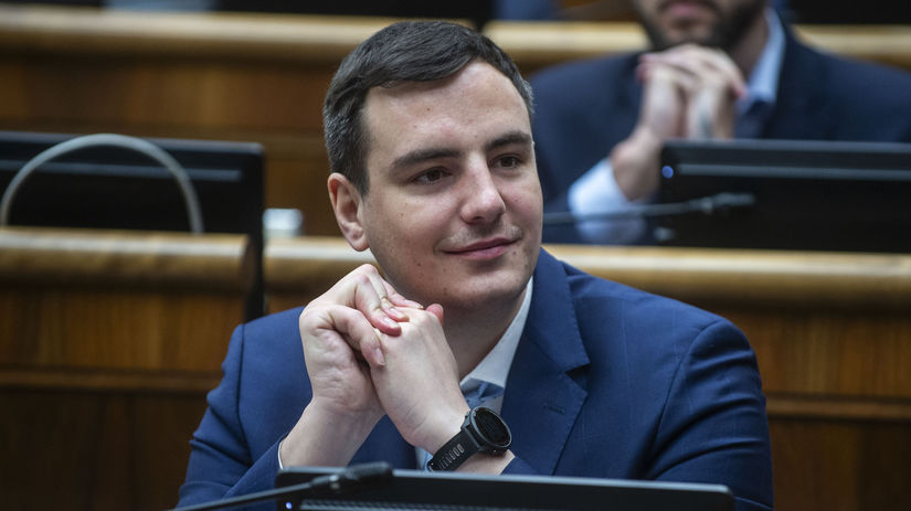 Na snímke poslanec Národnej rady SR Dávid Dej...