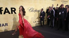 Brazílska modelka Izabel Goulart v kreácii Zuhair Murad Haute Couture. 