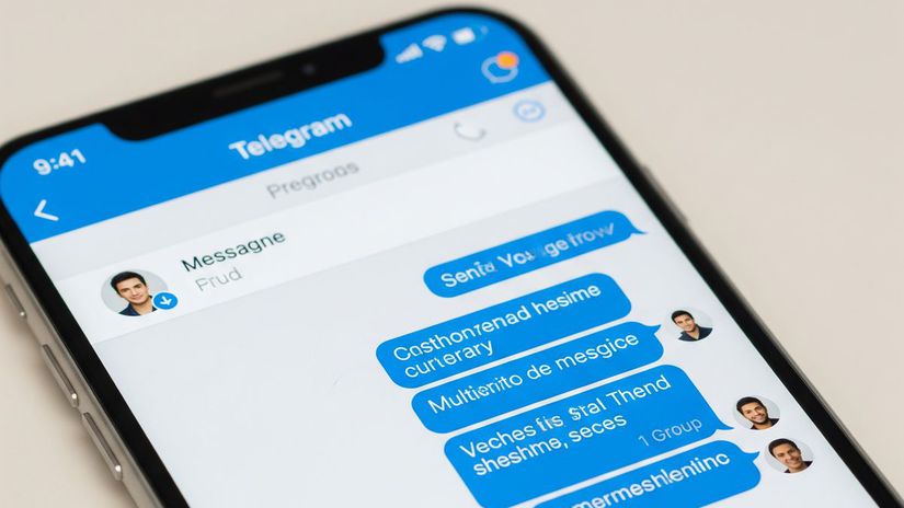 Sociálna sieť Telegram - obrázok vytvorený...