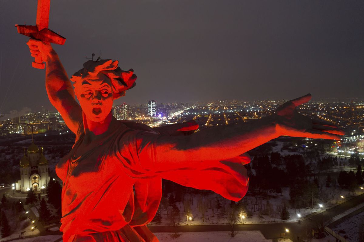 Vlasť volá , socha, pamätník, volgograd