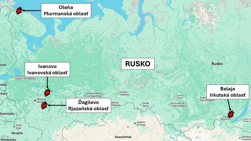 Ukrajinský útok 1. 6. 2025 na ruské vojenské...