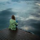 cestovanie, jazero, ticho, voda, dovolenka, smútok, depresia, mólo