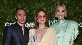 Zľava: herec Sam Rockwell, herečka Parker...