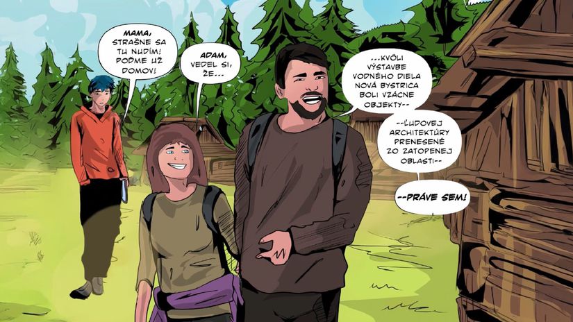 Komiksové strany sa čítajú ľahko a rýchlo.
