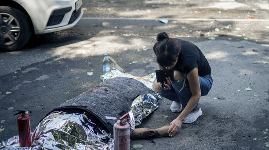 Rusko na mesto na severovýchode Ukrajiny...