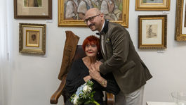 Aurel Kajlich, Anita Kajlichová, vernisáž, Piešťany, Richard Rikkon