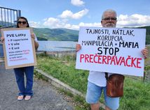 protestujúci, Málinec, vodná nádrž