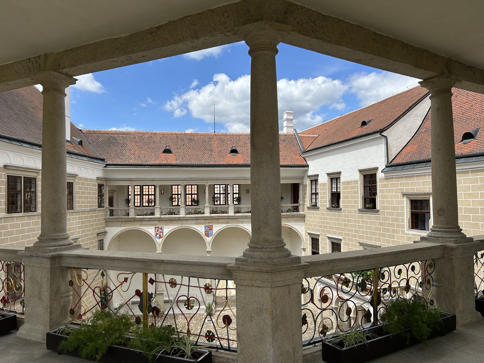 Renesančný zámok v Telči.