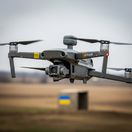 Ukrajinský dron - obrázok vytvorený umelou inteligenciou