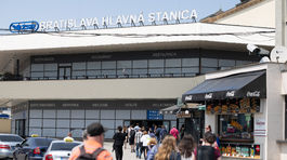 Pohľad na Hlavnú železničnú stanicu v...