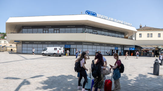 Pohľad na Hlavnú železničnú stanicu v...