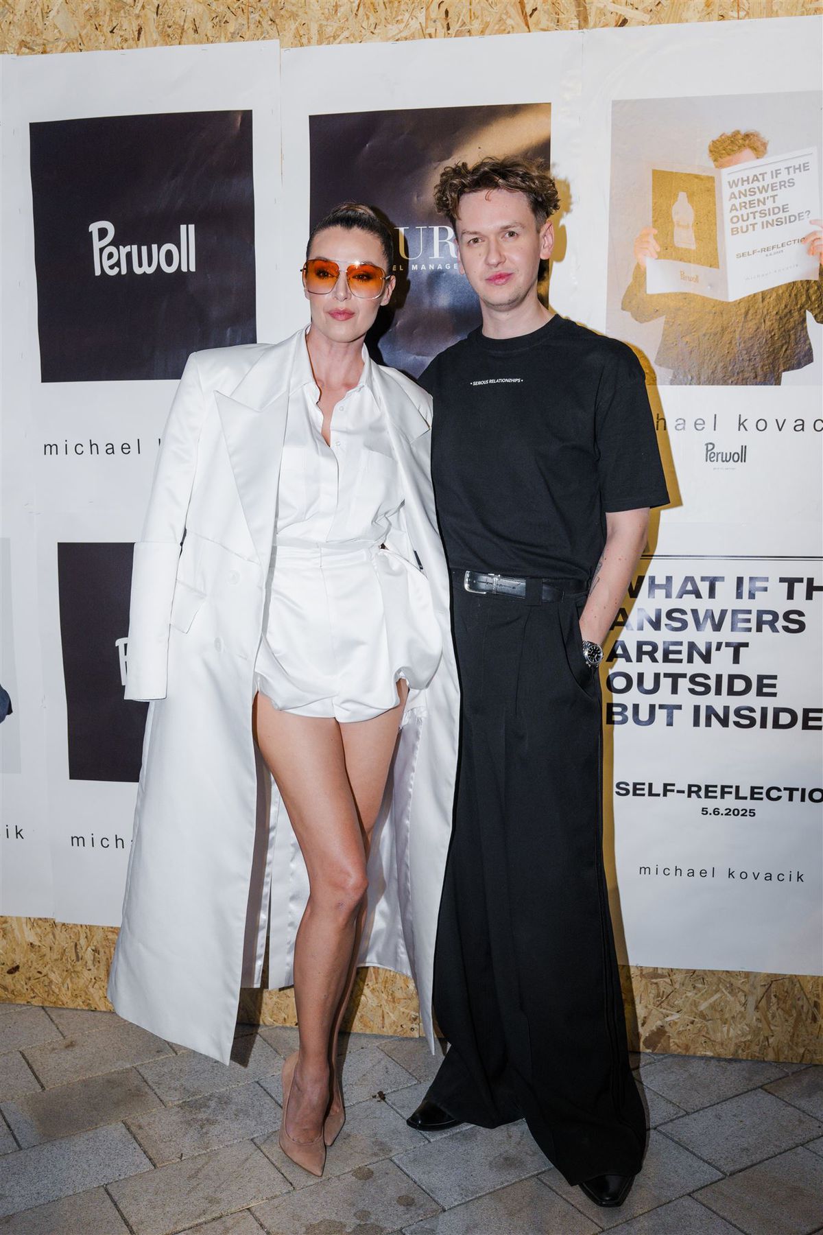 Dizajnér Michael Kováčik a česká modelka a...