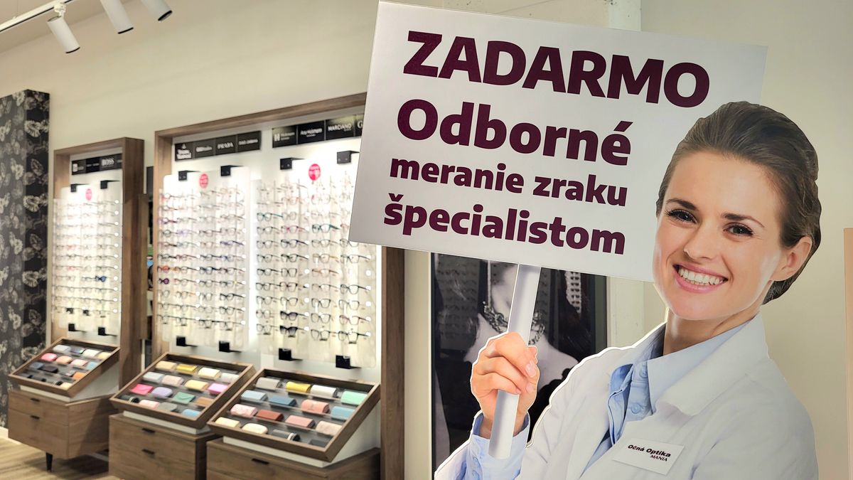 V očných optikách vám odmerajú dioptrie. Očné...
