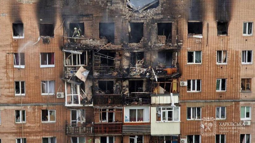 Ukrajinské mesto Charkov po ruskom útoku 7....