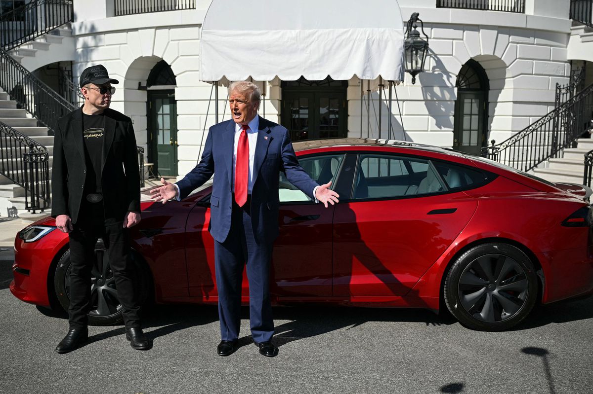 Elon Musk, Donald Trump, elektromobil Tesla