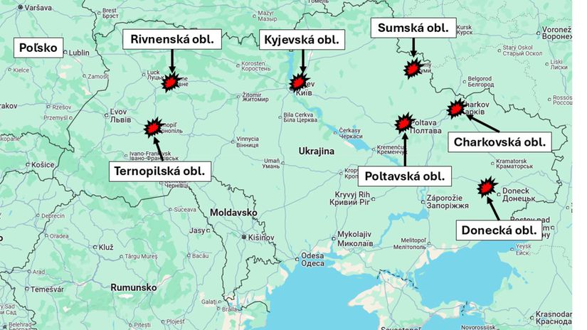 Ruský útok na Ukrajinu 9. júna 2025