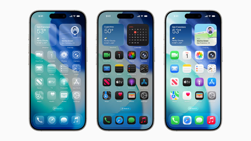 Nový iOS 26 - rôzne režimy.