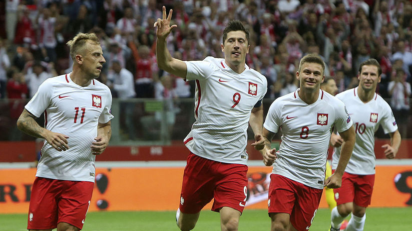 Poľsko Futbal Lewandowski
