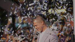Herec Brad Pitt propagoval novinku F1 v Mexiko City. 