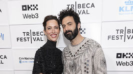 Herečka Rebecca Hall a jej manžel Morgan Spector.