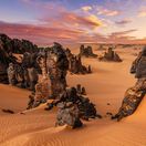 púšť, piesok, Sahara, kamene