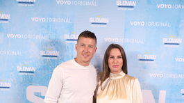 Juraj Kucka s Juraj Kucka prišiel na premiéru s manželkou. 